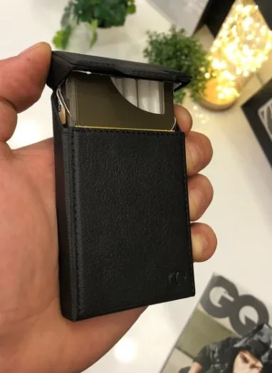 CIGBOXTR  Cigarette Case - Long Slim CBP Pack - Black