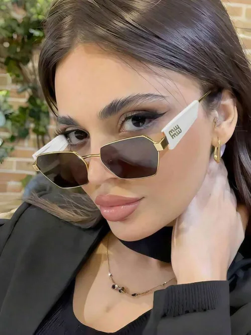 1pc New Fashionable Geometric Women Fashion Glasses