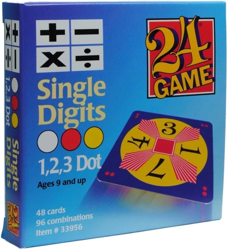48 Card Deck, Single Digit Cards Math Game