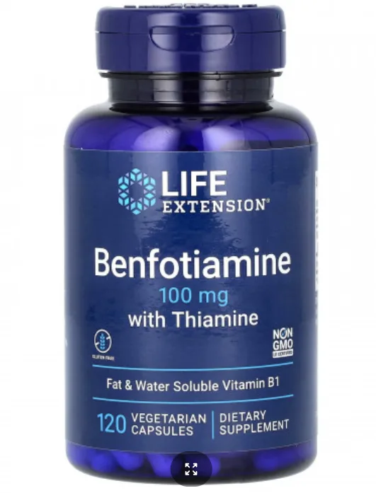 Life Extension Benfotiamine With Thiamine 100mg 120 capsule