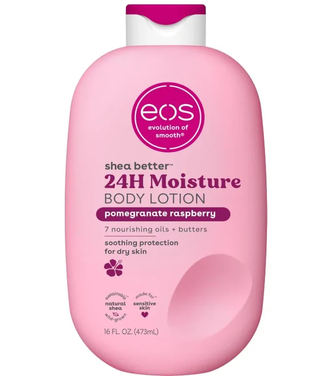 eos Shea Better Body Lotion- Pomegranate Raspberry 24-Hour Moisture Skin Care473ml