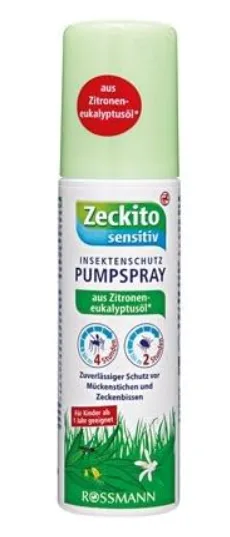 Zeckito Hassas Insect Protection, pump spray, 100 ml, pack of 6 (6 x 100 ml)