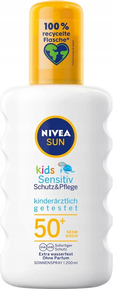 Nivea Sun Kids Protect & Sensitive Sun Spray SPF 50+ (200ml)