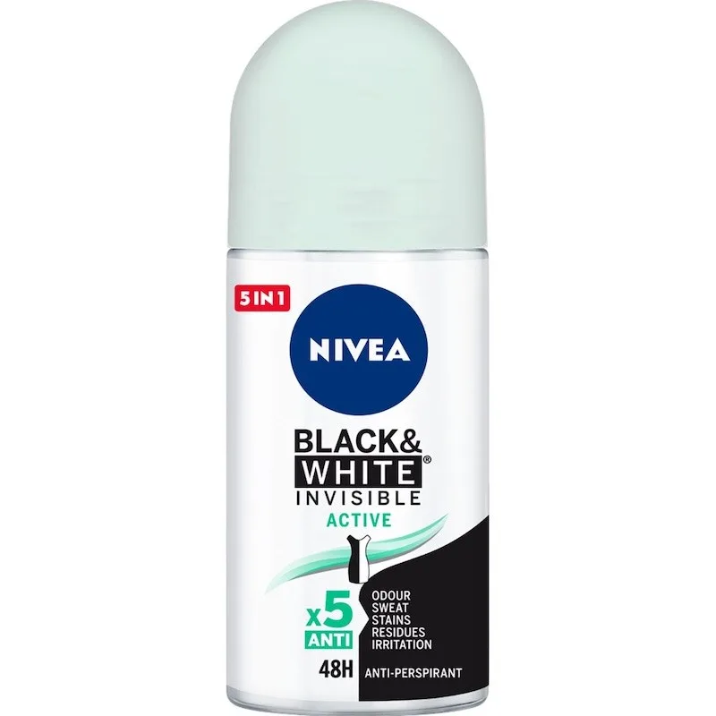 Nivea Active Women  Roll-on Invisible Black & White  50 ml