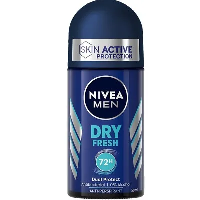 Nivea Men Dry Fresh Dual Protect 72hr Roll-On Deodorant 50ml