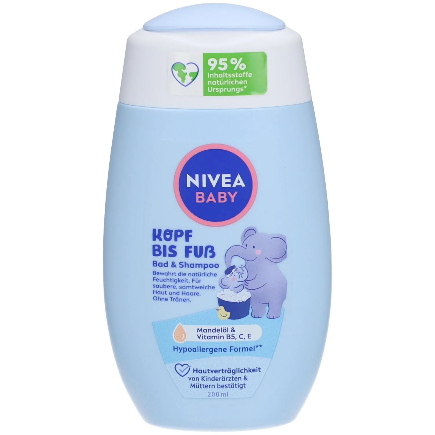Nivea Baby Head To Toe Bath & Shampoo (200ml)