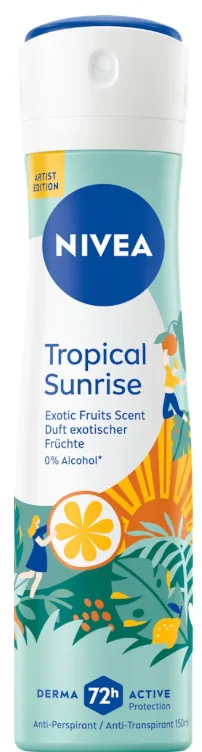Nivea Tropical Sunrise Anti-Perspirant Deodorant Spray, 150 ml