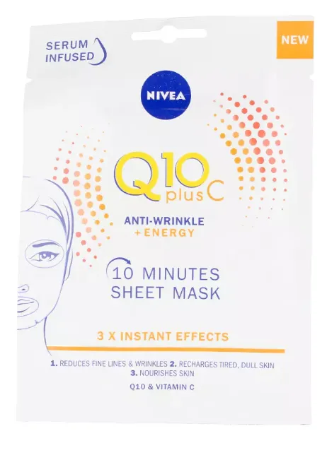 Nivea Q10+ Vitamin C Anti-wrinkle and energizing face mask