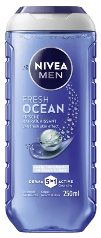 Nivea MEN 5-in-1 Shower Gel Fresh Ocean Freshness 250ml
