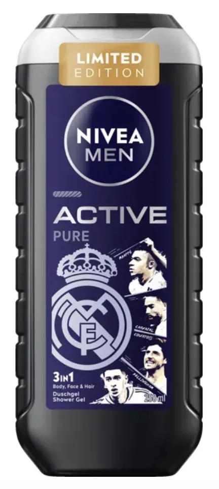 Nivea Men 3-in-1 Shower Gel Active Pure 250ml