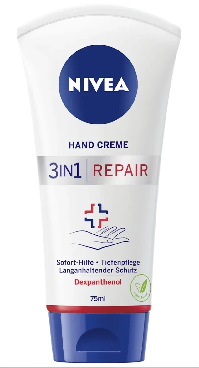 Nivea 3-in-1 Repair Hand Cream, 75 ml