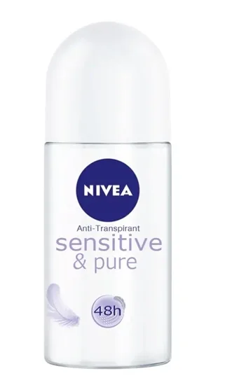 Nivea Sensitive & Pure Anti-Transpirant Deodorant Roll-On (50ml)