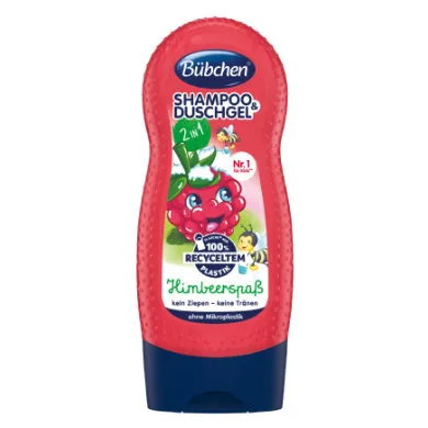Bubchen raspberry fun shampoo & shower gel - 230ml