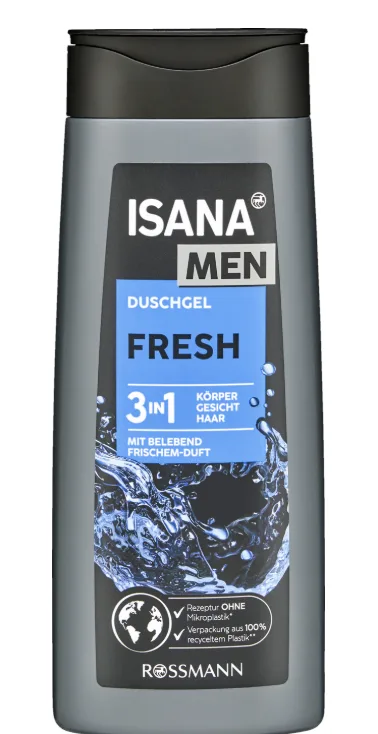 ISANA MEN 3in1 Shower gel Fresh 300ML