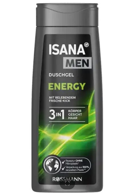 Isana Men Energy 3in1 Shower Gel (300ml)
