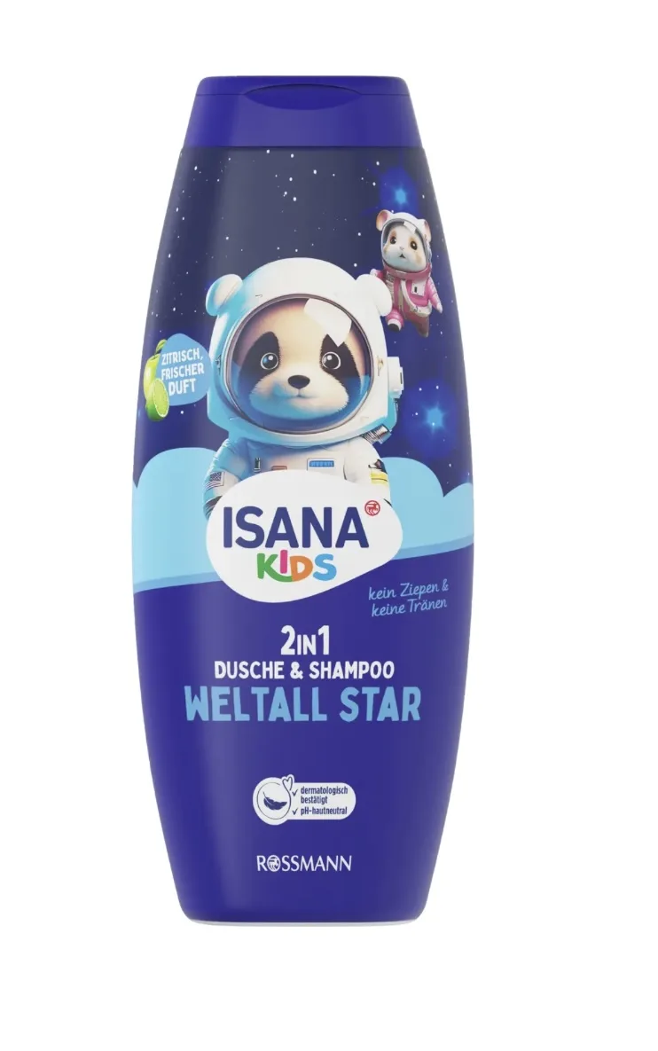 Isana Kids 2in1 Shower & Shampoo Space 300ml