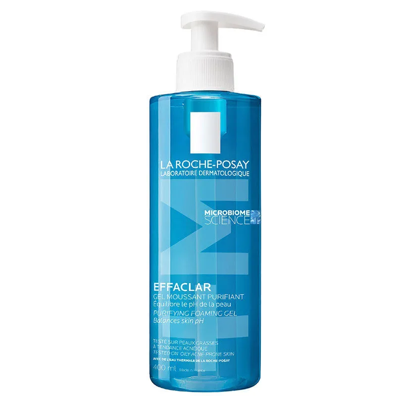 La roche-posay effaclar purifying foaming gel cleanser for oily skin 400ml