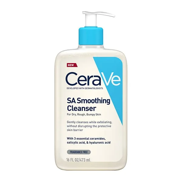 Cerave sa cleansing and smoothing gel for normal and dry skin 473ml