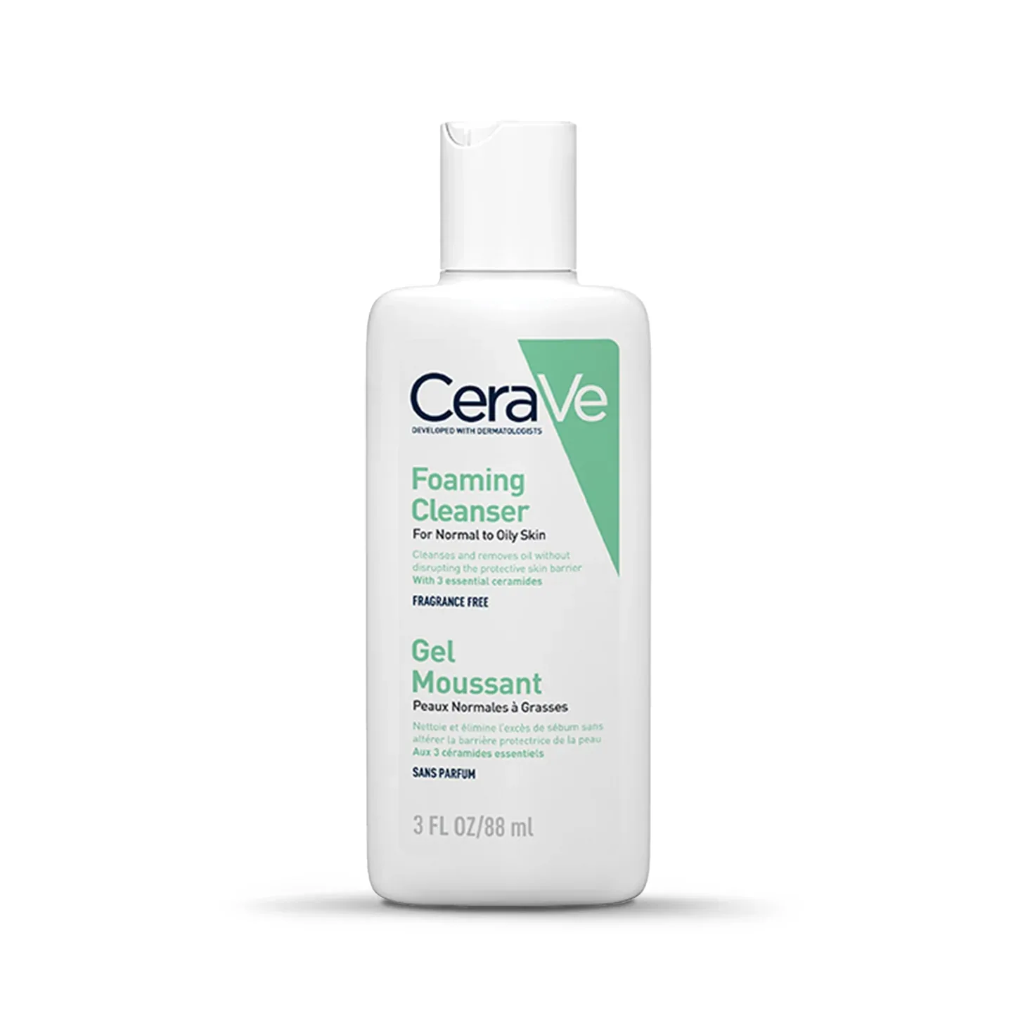 Cerave travel size foaming cleanser for oily skin 88ml