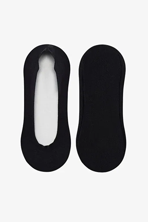 Size: 35-37 Cotton Non-Slip Heeled Black Low-Cut Laser-Cut Invisible Ballet Socks