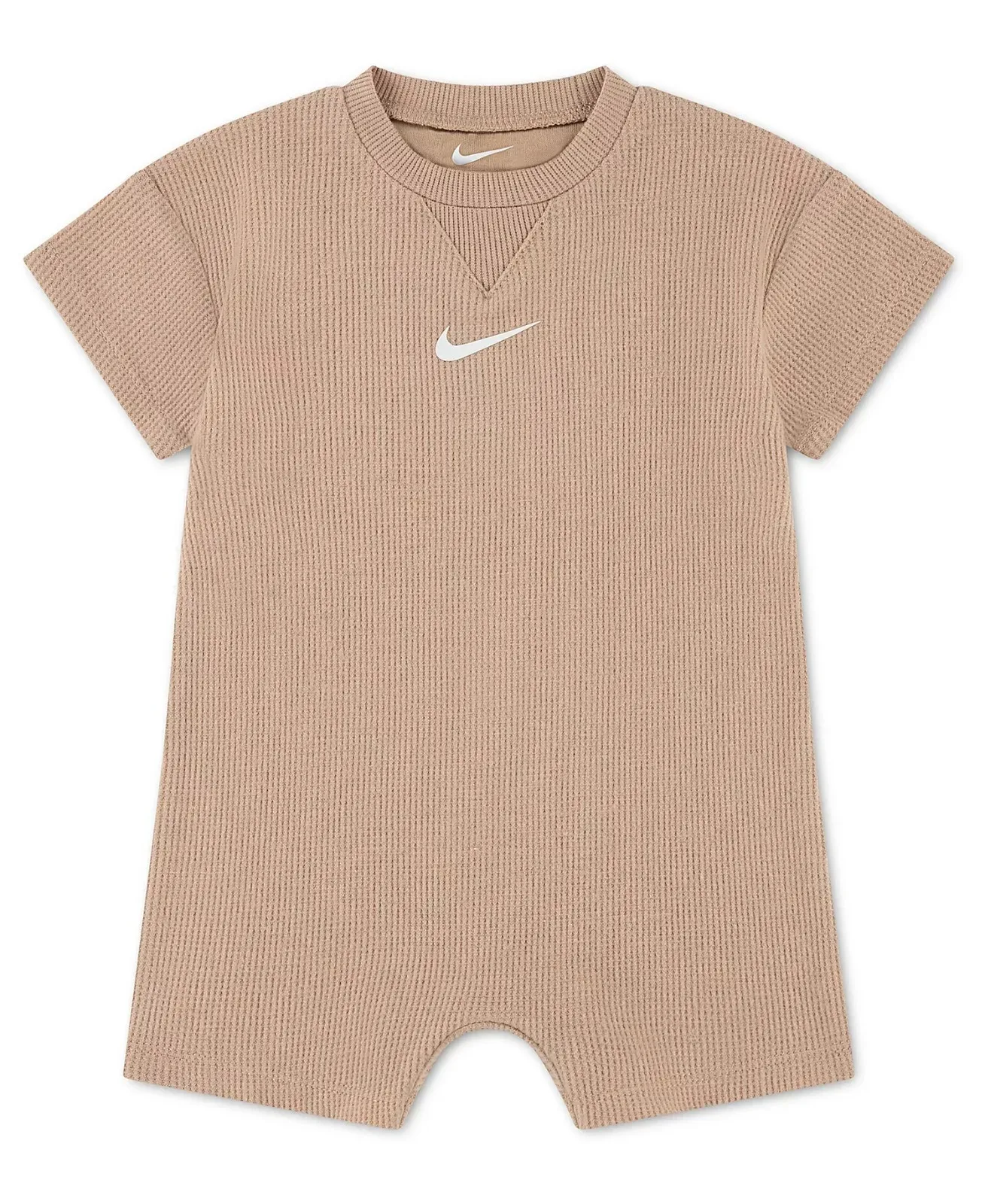 Size: 0-3month- Nike Baby Boys' and Girls' Crewneck Waffle Romper