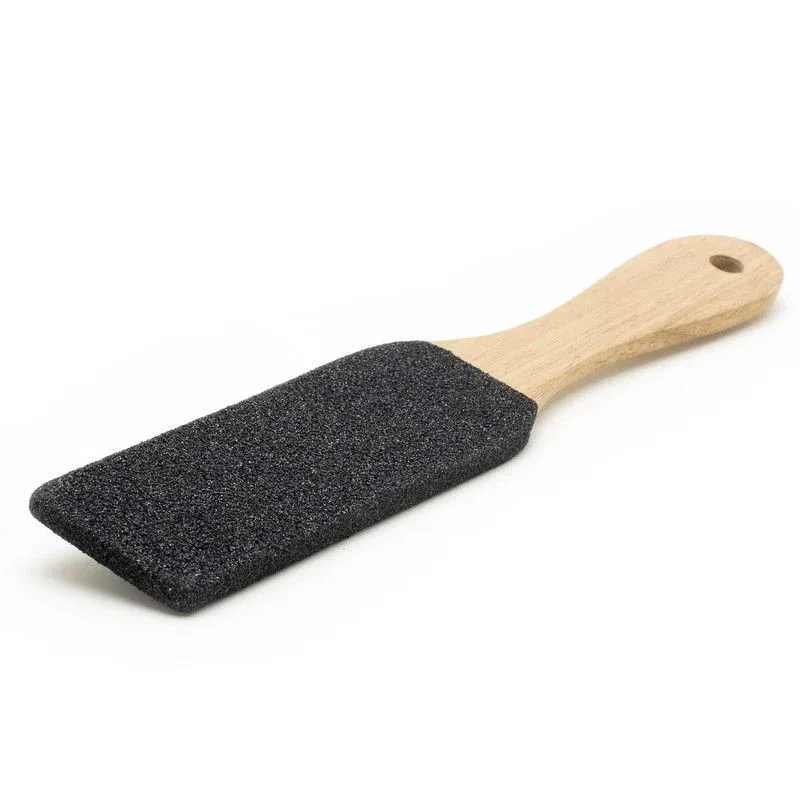 Nascita Foot File, Rectangular with Wooden Handle, Black