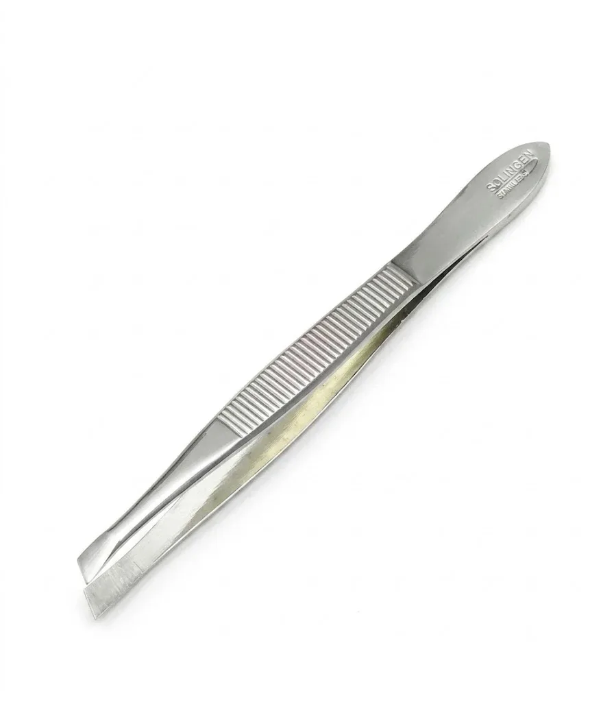 Nascita Tweezer Stant Tip Chrome Silver Color