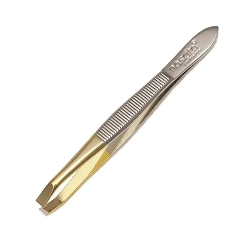 Nascita Tweezer Straight Tip Gold Color