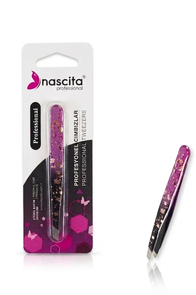 Nascita Tweezer Stant Tip  Pink Glossy Color