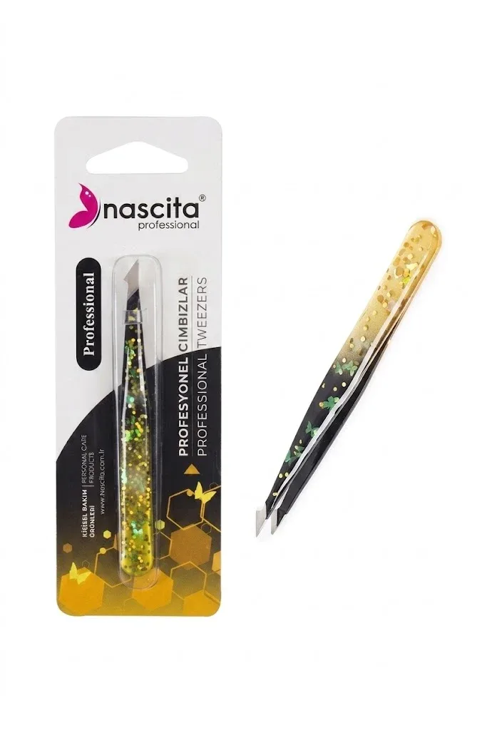 Nascita Tweezer Stant Tip Yellow Glossy Color