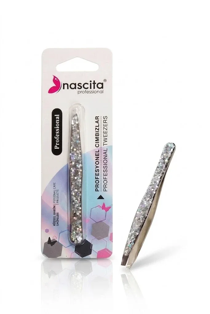Nascita Tweezer Stant Tip Silver Glossy Color