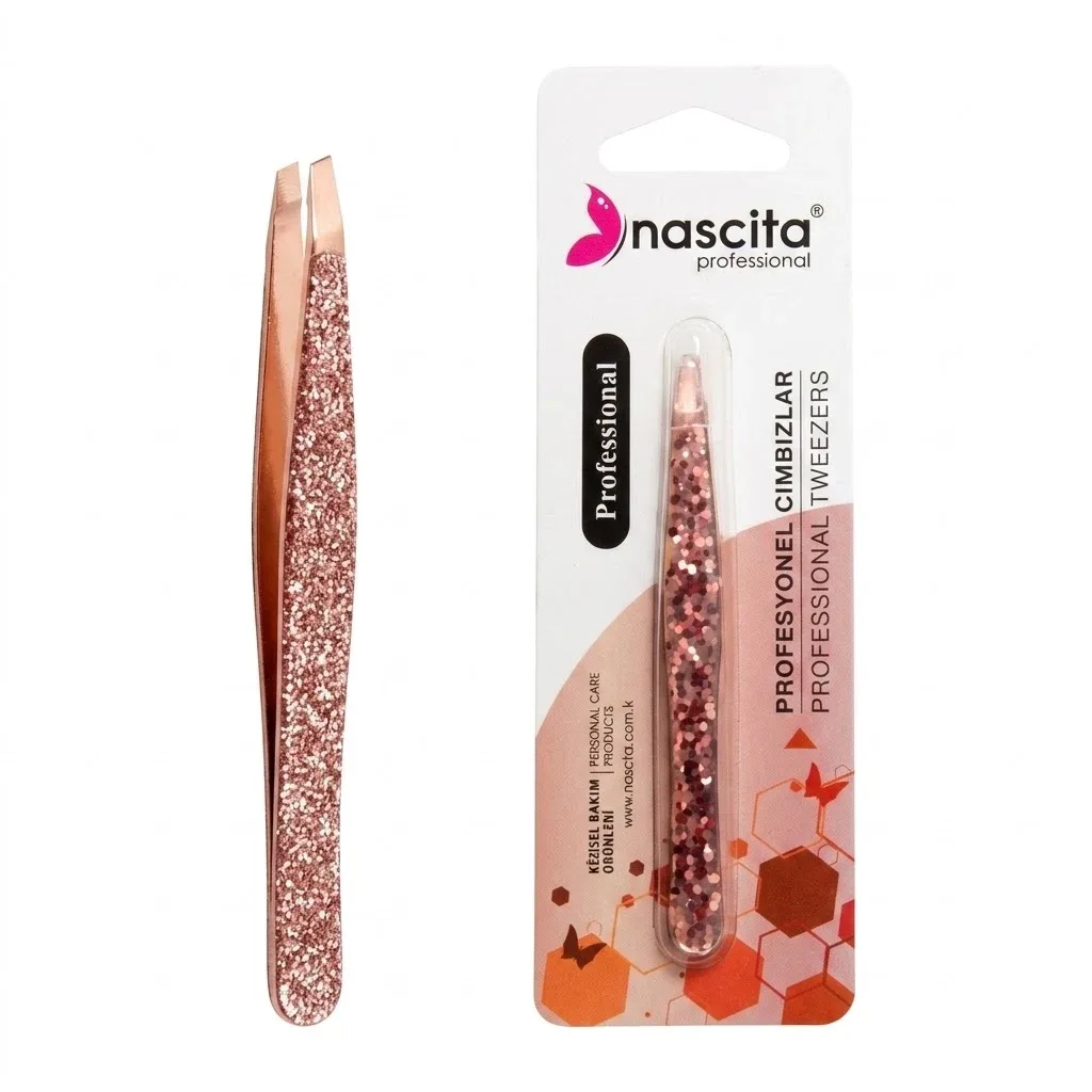 Nascita Tweezer Stant Tip Rose Gold Glossy Color