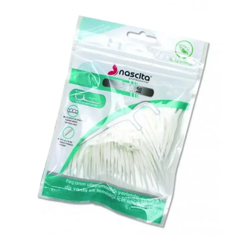 Nascita Dental Flosses in Packet, Mint Flavored (50 PCS)