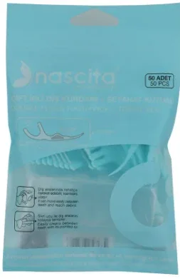Nascita Double Rope Dental Toothpick with Travel Box (50 PCS)