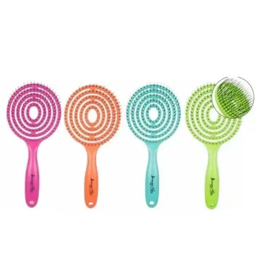 Nascita 3D Flexi Hair Brush Available in 4 Colors: Green, Pink, Turquoise, Orange