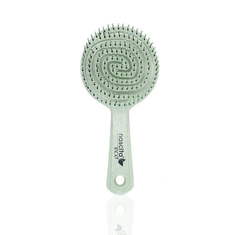 Nascita Reciclable Hair Brush Round, Light Green