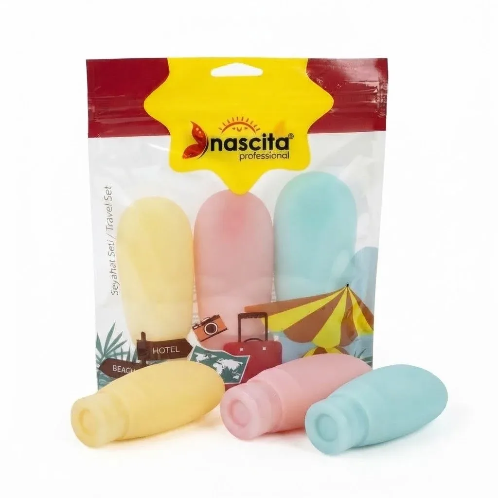 Nascita Summer Travel Tube Bottle Set (3 PCS) (30 ML, 60 ML, 100 ML) (Package - Zip Lock PVC Bag)