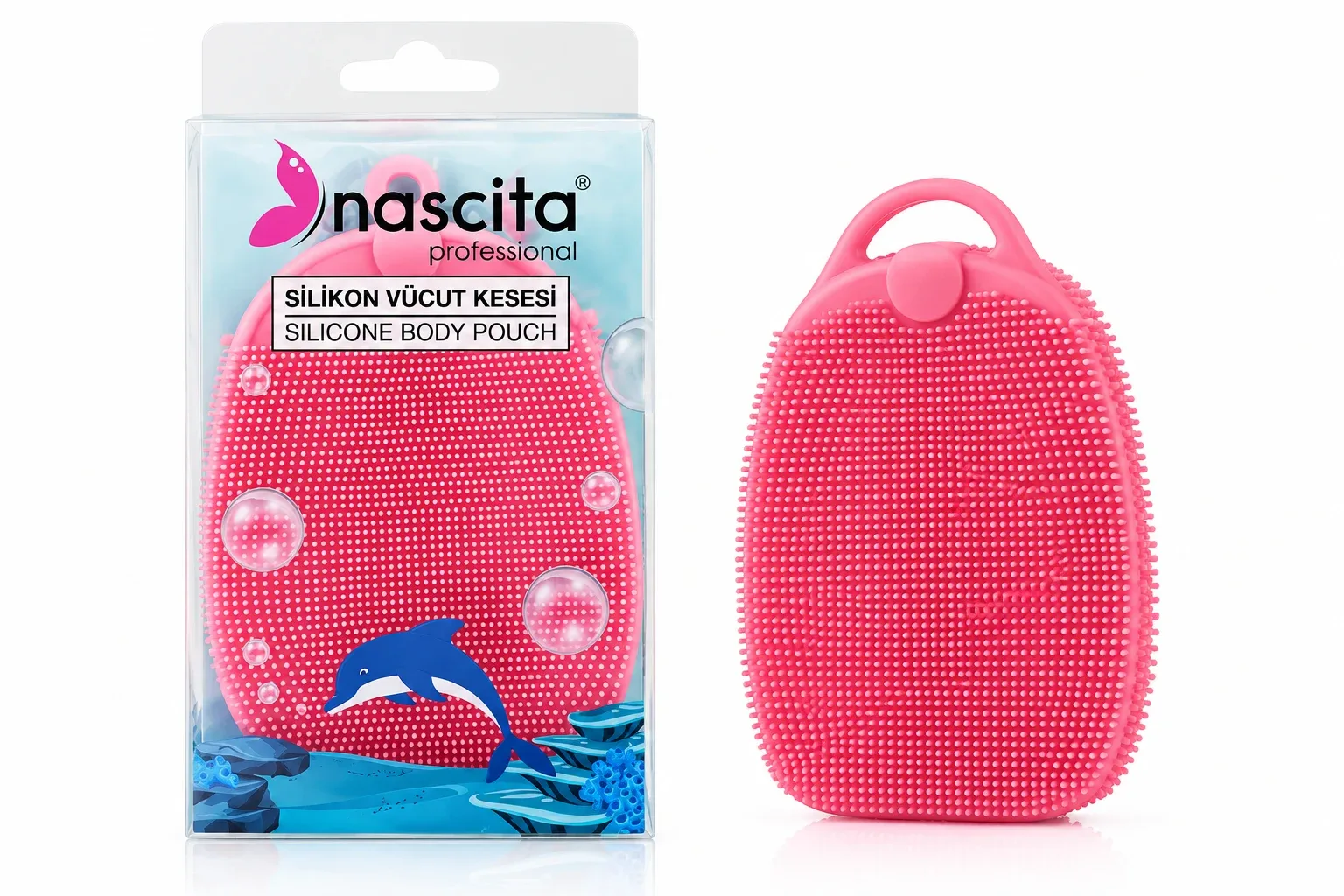 Nascita Silicone Body Pouch (Available in 2 Colors: Pink, Blue)