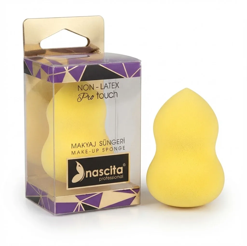 Nascita Make-Up Sponge, Egg, Non-Latex, Yellow, H - 7 CM
