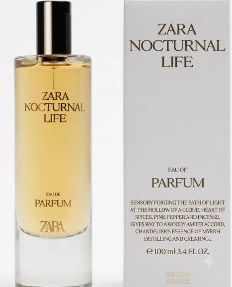 Zara Nocturnal Life Perfume For Women Edp 80ml