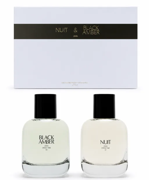 Zara Nuit & Black amber 2x 90ml edp