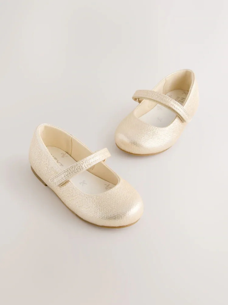 Size: 35.5-Next Gold Standard Fit Mary Jane Touch Fastening Occasion Shoes