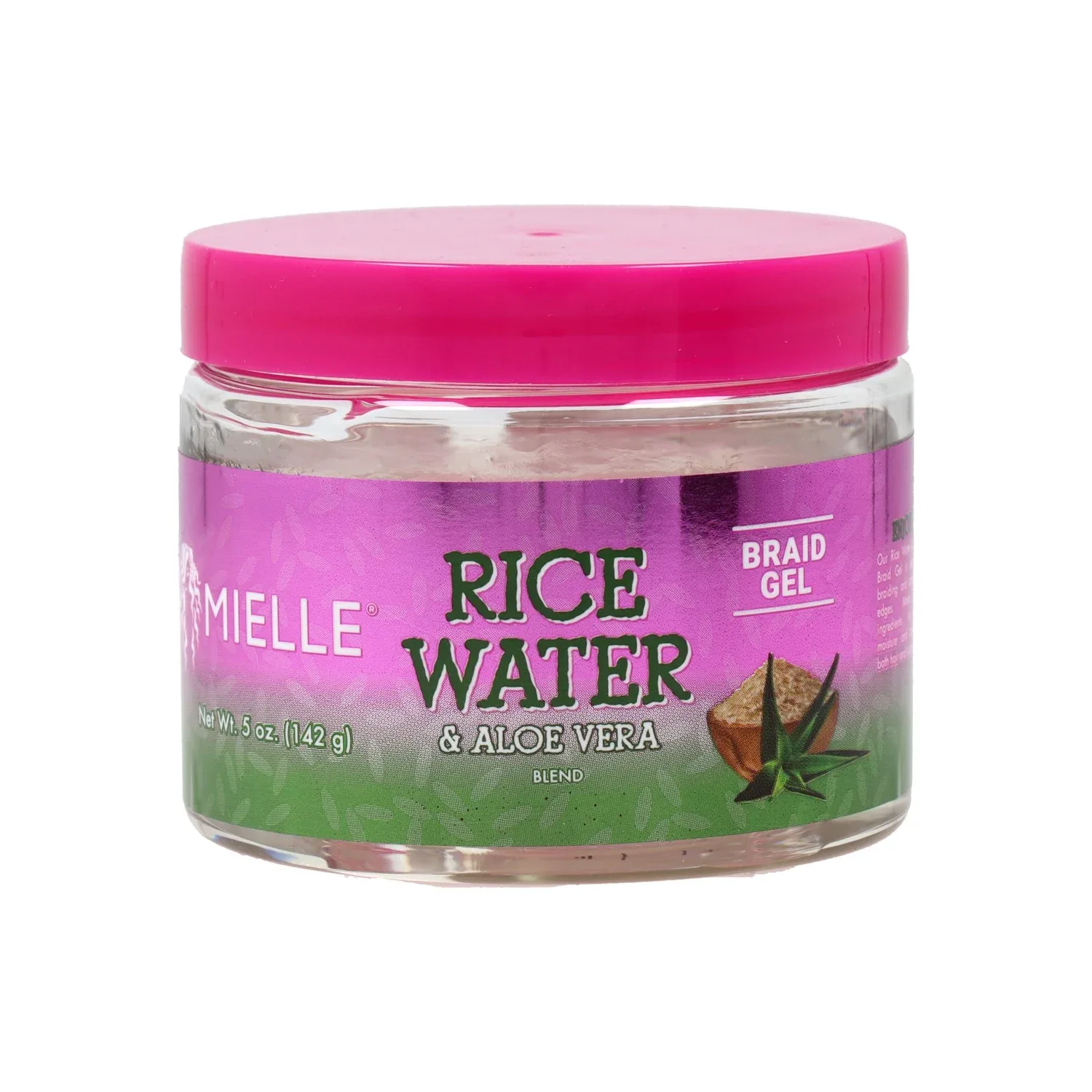 Mielle Organics Rice Water & Aloe Vera Blend, Braid Gel (142 G)