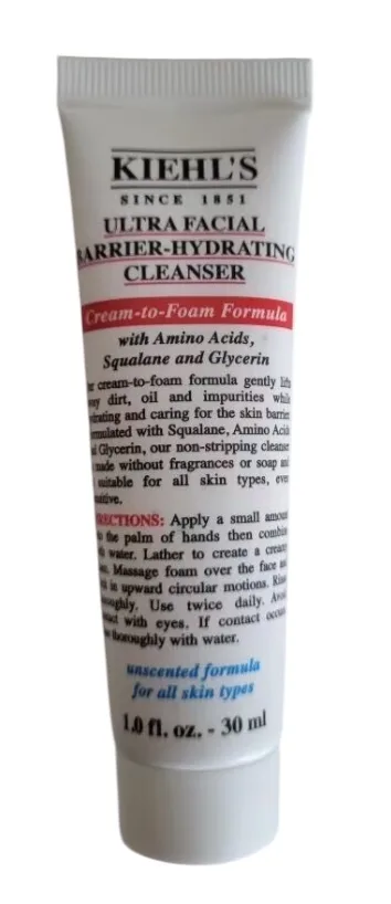 kiehl's ultra facial barrier hydrating cleanser 30 ml